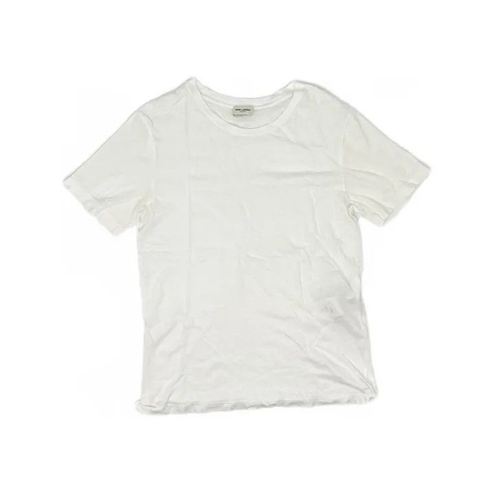 Saint Laurent Paris Yves Saint Laurent White Short Sleeve T-Shirt Size US M / EU 48-50 / 2 - 2 Thumbnail
