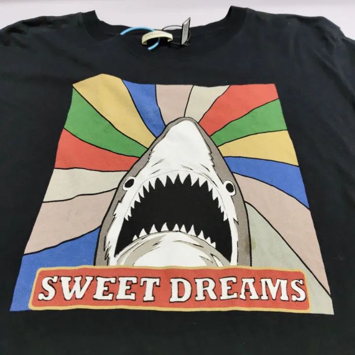 Saint Laurent Paris Yves Saint Laurent Shark Print Short Sleeve Tee Size US M / EU 48-50 / 2 - 6 Thumbnail