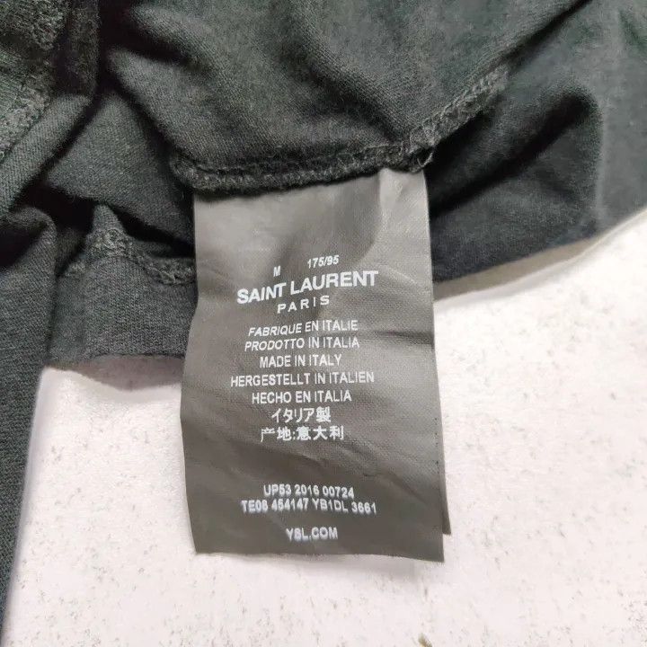 Saint Laurent Paris Yves Saint Laurent Shark Print Short Sleeve Tee Size US M / EU 48-50 / 2 - 4 Thumbnail