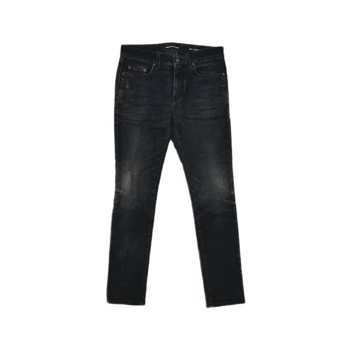 Saint Laurent Paris Yves Saint Laurent Black Denim Pants Size US 30 / EU 46 - 2 Thumbnail