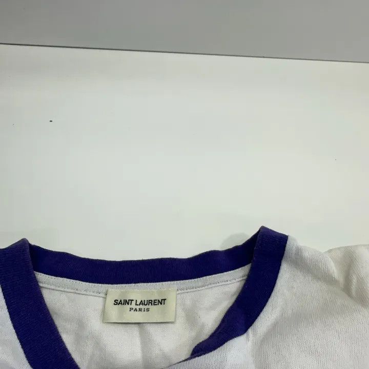 Saint Laurent Paris Yves Saint Laurent 1981 Handwritten Logo T-Shirt Size US S / EU 44-46 / 1 - 5 Thumbnail