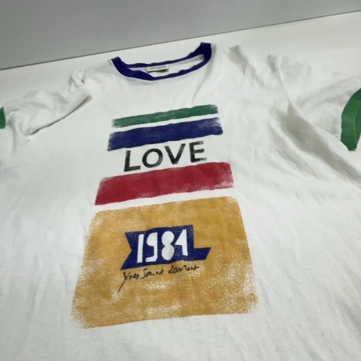 Saint Laurent Paris Yves Saint Laurent 1981 Handwritten Logo T-Shirt Size US S / EU 44-46 / 1 - 7 Thumbnail