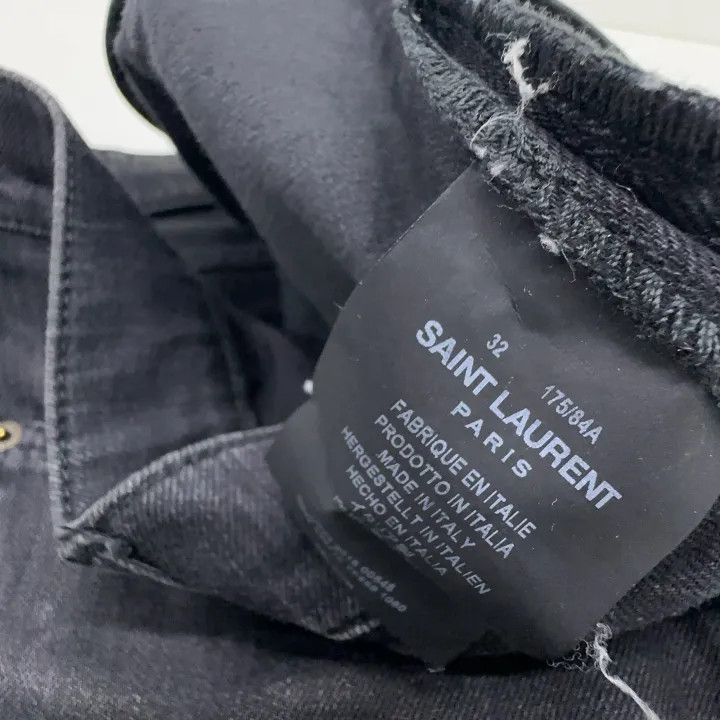 Saint Laurent Paris Saint Laurent Blue Casual Straight Jeans for Men Size US 32 / EU 48 - 5 Thumbnail