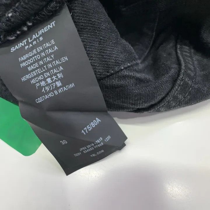 Saint Laurent Paris Yves Saint Laurent Classic Slim Fit Denim Pants Size US 30 / EU 46 - 5 Thumbnail