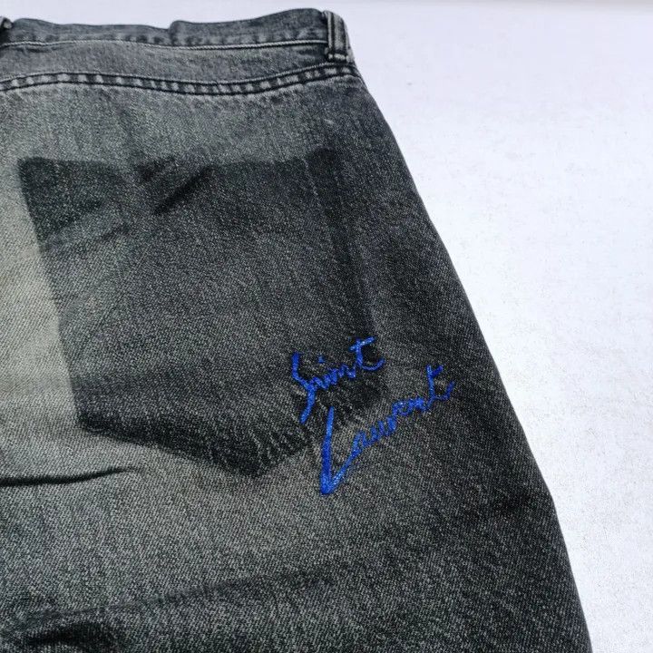 Saint Laurent Paris Yves Saint Laurent Black Casual Long Jeans Size US 30 / EU 46 - 6 Thumbnail