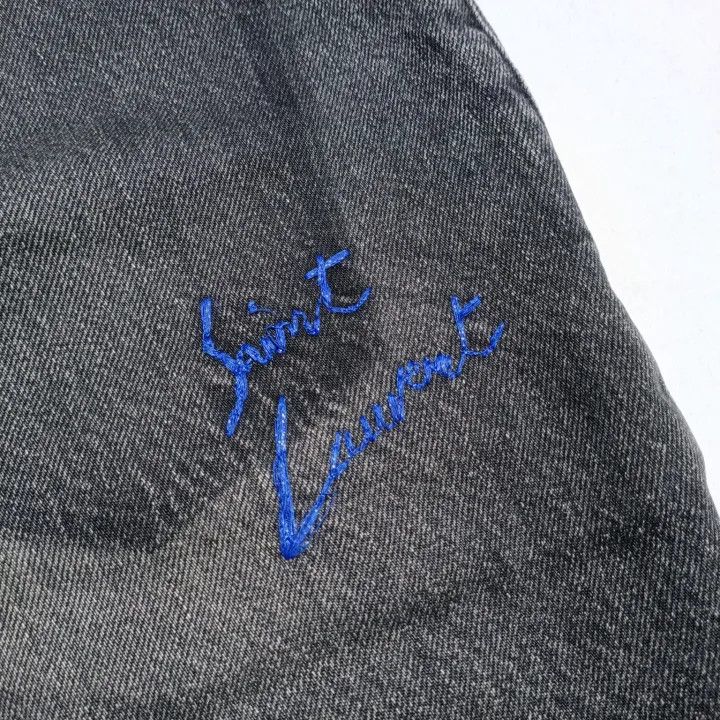 Saint Laurent Paris Yves Saint Laurent Black Casual Long Jeans Size US 30 / EU 46 - 14 Thumbnail