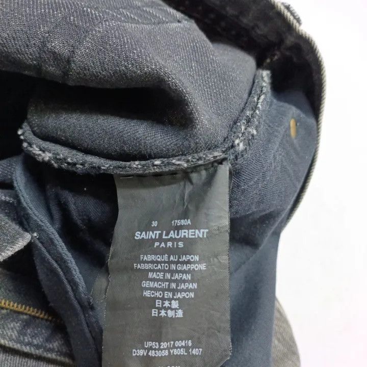 Saint Laurent Paris Yves Saint Laurent Black Casual Long Jeans Size US 30 / EU 46 - 5 Thumbnail