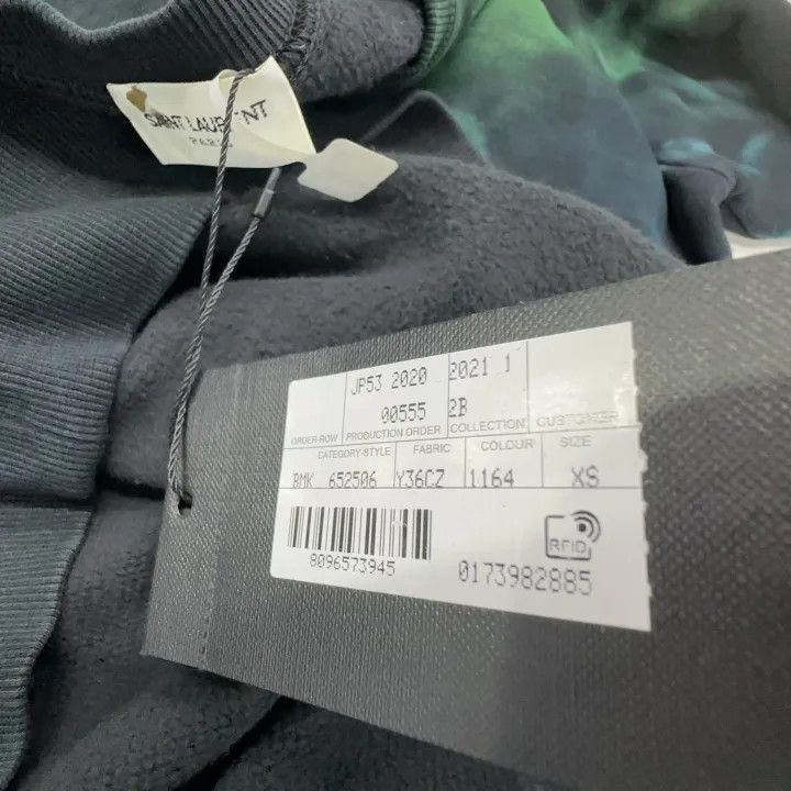 Saint Laurent Paris Saint Laurent Tie-Dye Logo Sweatshirt Size US XS / EU 42 / 0 - 4 Thumbnail