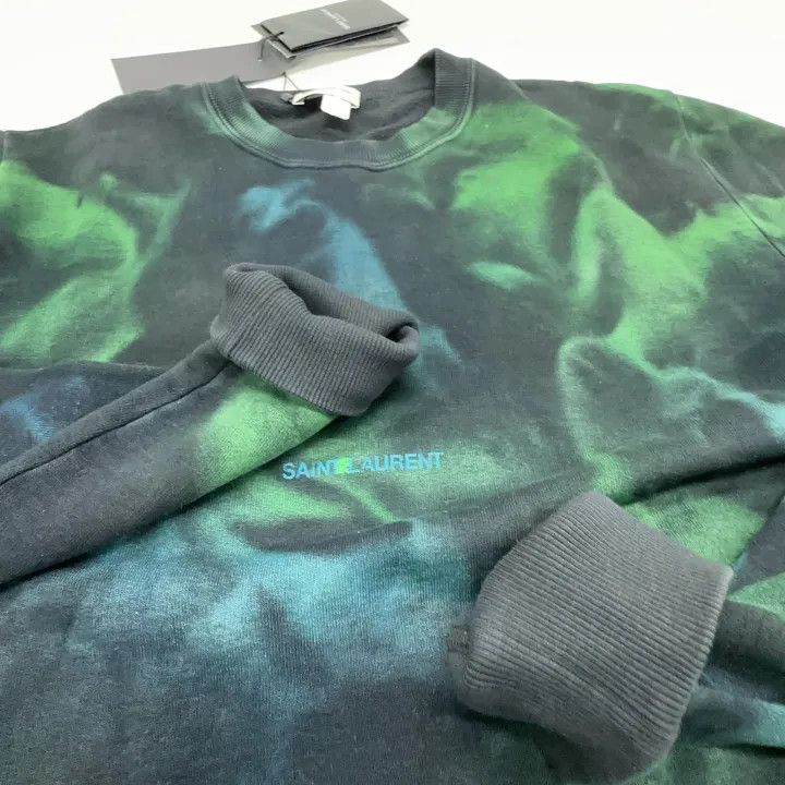 Saint Laurent Paris Saint Laurent Tie-Dye Logo Sweatshirt Size US XS / EU 42 / 0 - 8 Thumbnail