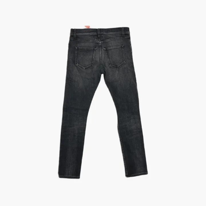 Saint Laurent Paris Saint Laurent Black Wash Distressed Denim Pants Size US 30 / EU 46 - 3 Thumbnail