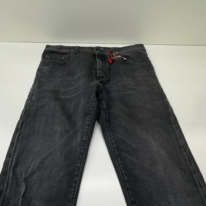 Saint Laurent Paris Saint Laurent Black Wash Distressed Denim Pants Size US 30 / EU 46 - 7 Thumbnail
