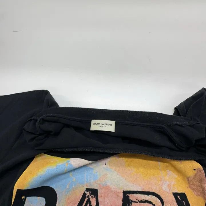 Saint Laurent Paris Yves Saint Laurent Black Graphic Short Sleeve T-Shirt Size US L / EU 52-54 / 3 - 6 Thumbnail