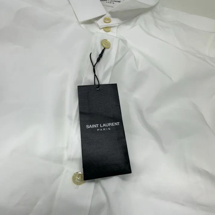 Saint Laurent Paris Saint Laurent Classic White Long Sleeve Shirt Size US S / EU 44-46 / 1 - 5 Thumbnail