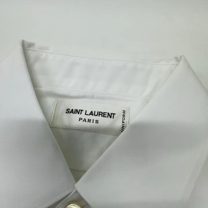 Saint Laurent Paris Saint Laurent Classic White Long Sleeve Shirt Size US S / EU 44-46 / 1 - 4 Thumbnail