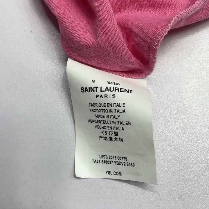 Saint Laurent Paris Yves Saint Laurent Pink Short Sleeve T-shirt Size US M / EU 48-50 / 2 - 5 Thumbnail