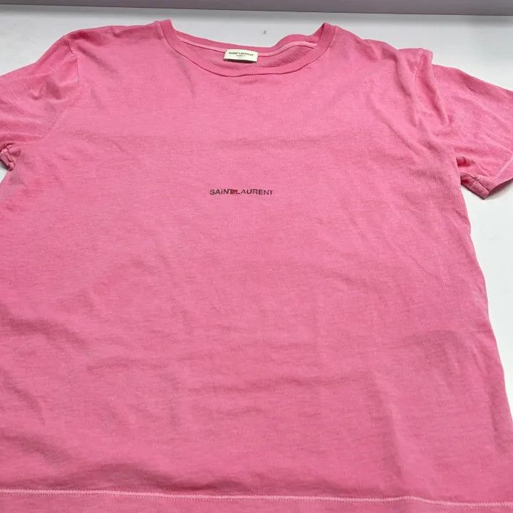 Saint Laurent Paris Yves Saint Laurent Pink Short Sleeve T-shirt Size US M / EU 48-50 / 2 - 7 Thumbnail