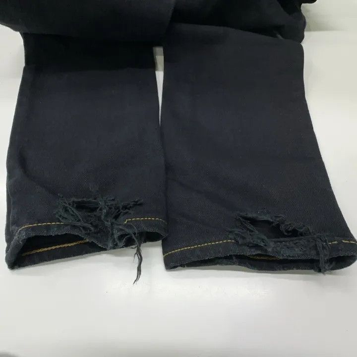 Saint Laurent Paris Saint Laurent Black Distressed Denim Pants Size US 29 - 6 Thumbnail