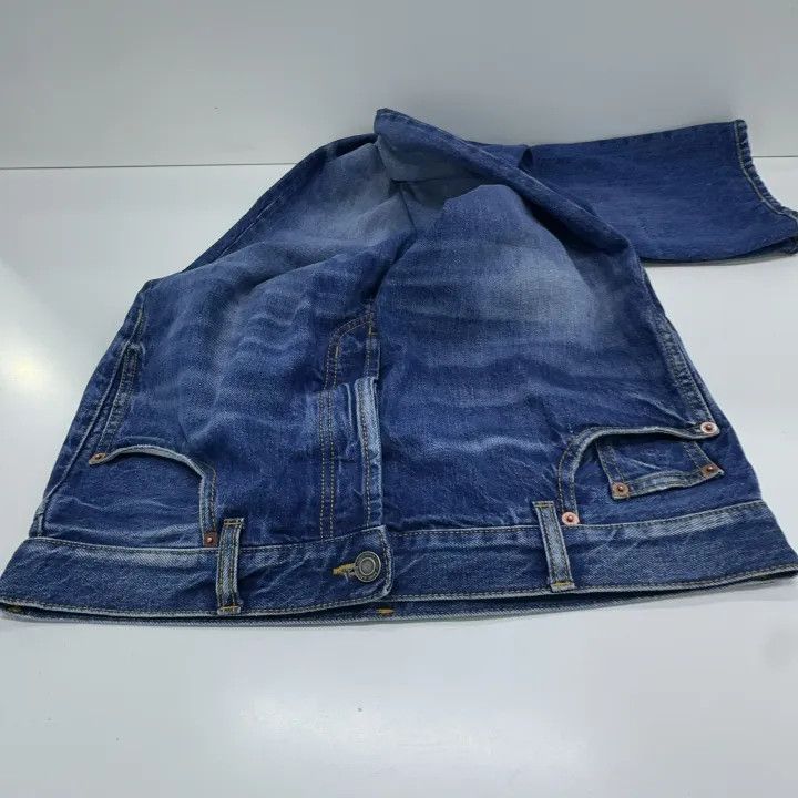 Saint Laurent Paris Saint Laurent Blue Wide-Leg Distressed Denim Pants Size US 34 / EU 50 - 8 Thumbnail