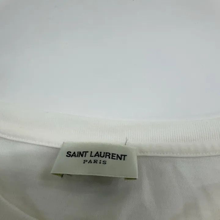 Saint Laurent Paris Saint Laurent Logo Short Sleeve T-Shirt Size US XL / EU 56 / 4 - 5 Thumbnail