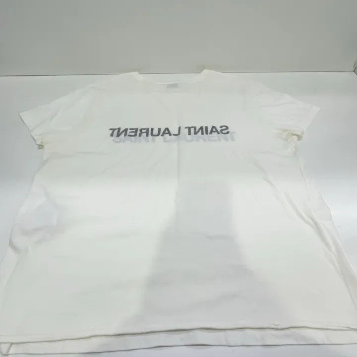 Saint Laurent Paris Saint Laurent Logo Short Sleeve T-Shirt Size US XL / EU 56 / 4 - 11 Thumbnail