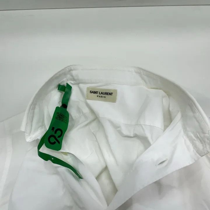 Saint Laurent Paris Saint Laurent White Button-Up Shirt Size US M / EU 48-50 / 2 - 7 Thumbnail