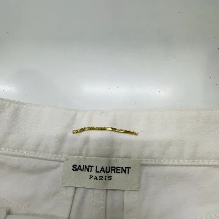 Saint Laurent Paris Saint Laurent White Chain Detail Shorts Size US 28 / EU 44 - 4 Thumbnail