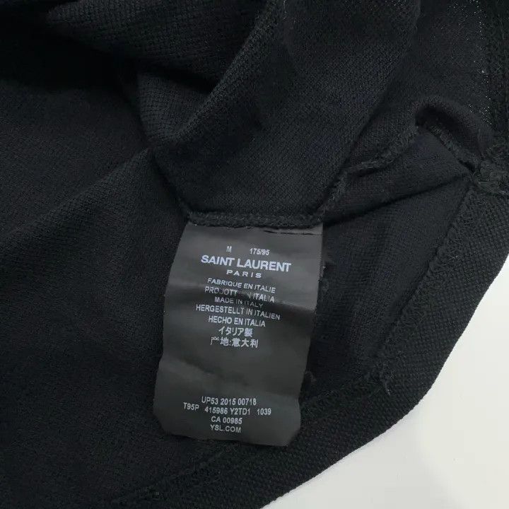 Saint Laurent Paris Yves Saint Laurent Short Polo Shirt with Embroidery Size US M / EU 48-50 / 2 - 5 Thumbnail