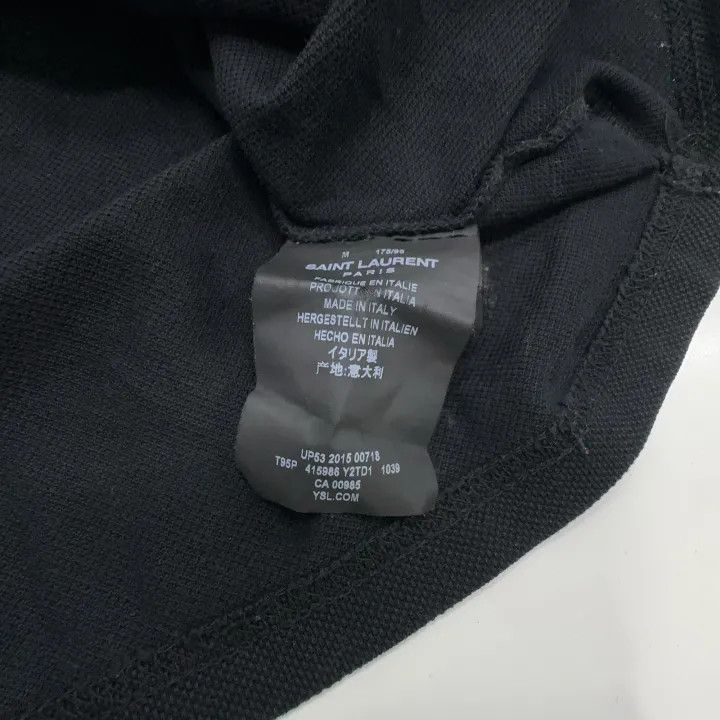 Saint Laurent Paris Yves Saint Laurent Short Polo Shirt with Embroidery Size US M / EU 48-50 / 2 - 4 Thumbnail