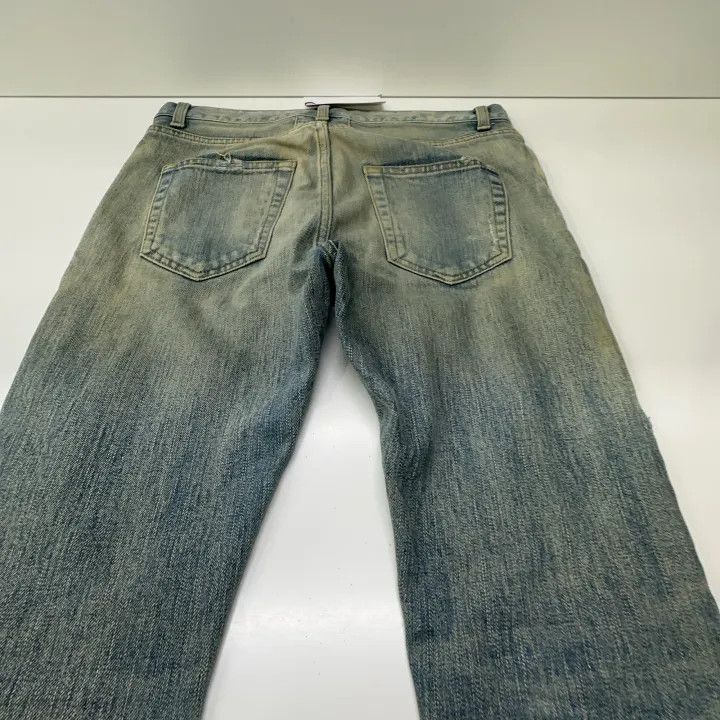 Saint Laurent Paris Yves Saint Laurent Distressed Blue Denim Pants Size US 28 / EU 44 - 12 Thumbnail