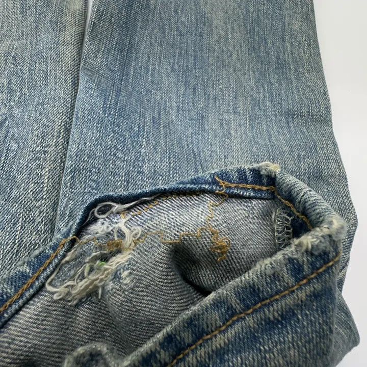 Saint Laurent Paris Yves Saint Laurent Distressed Blue Denim Pants Size US 28 / EU 44 - 7 Thumbnail