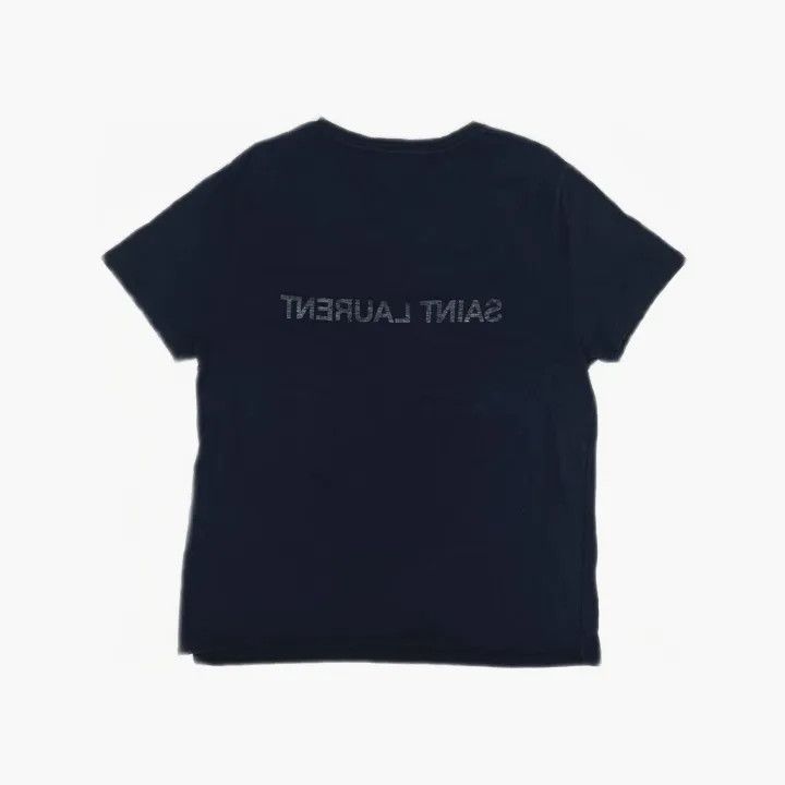 Saint Laurent Paris Saint Laurent Navy Logo Short Sleeve T-Shirt Size US XL / EU 56 / 4 - 3 Thumbnail