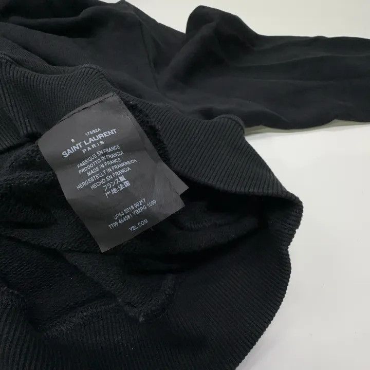 Saint Laurent Paris Saint Laurent Black Hoodie for Men and Women Size US S / EU 44-46 / 1 - 4 Thumbnail