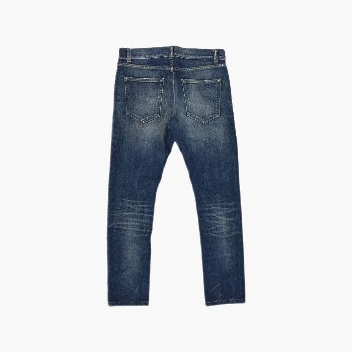 Saint Laurent Paris Saint Laurent Blue Straight Leg Jeans for Men Size US 30 / EU 46 - 3 Thumbnail