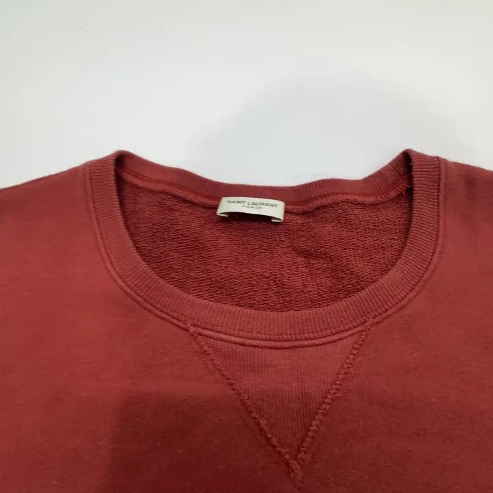 Saint Laurent Paris Saint Laurent Red Brown Letter Print Sweatshirt Size US S / EU 44-46 / 1 - 6 Thumbnail