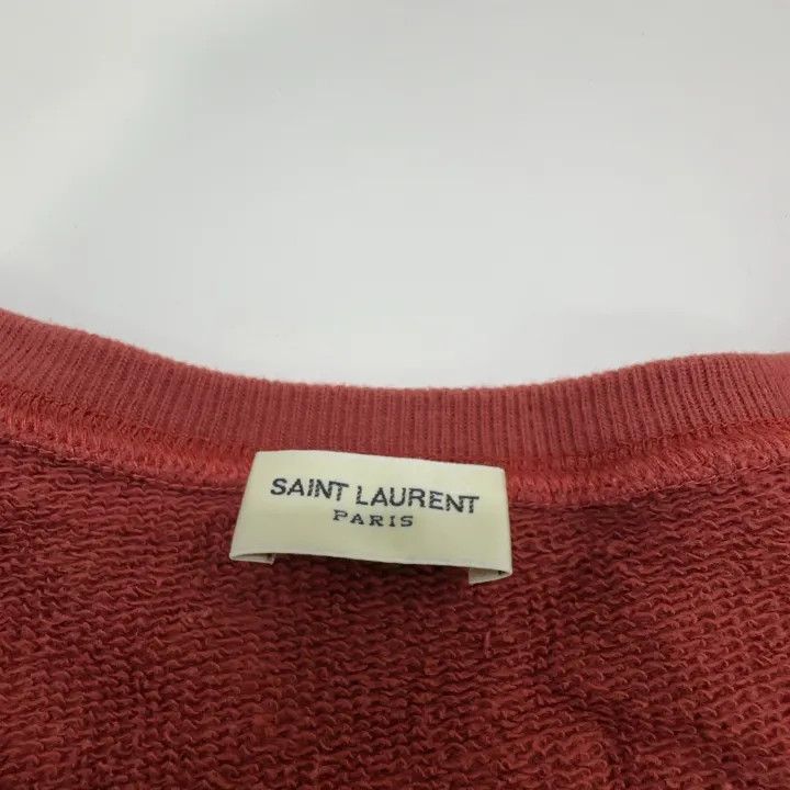 Saint Laurent Paris Saint Laurent Red Brown Letter Print Sweatshirt Size US S / EU 44-46 / 1 - 5 Thumbnail