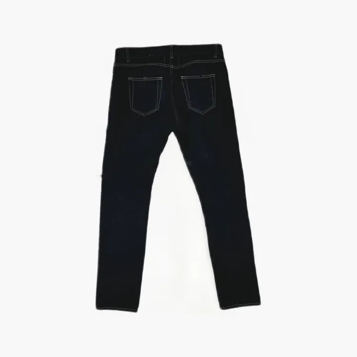 Saint Laurent Paris Yves Saint Laurent Black Distressed Denim Pants Size US 31 - 3 Thumbnail