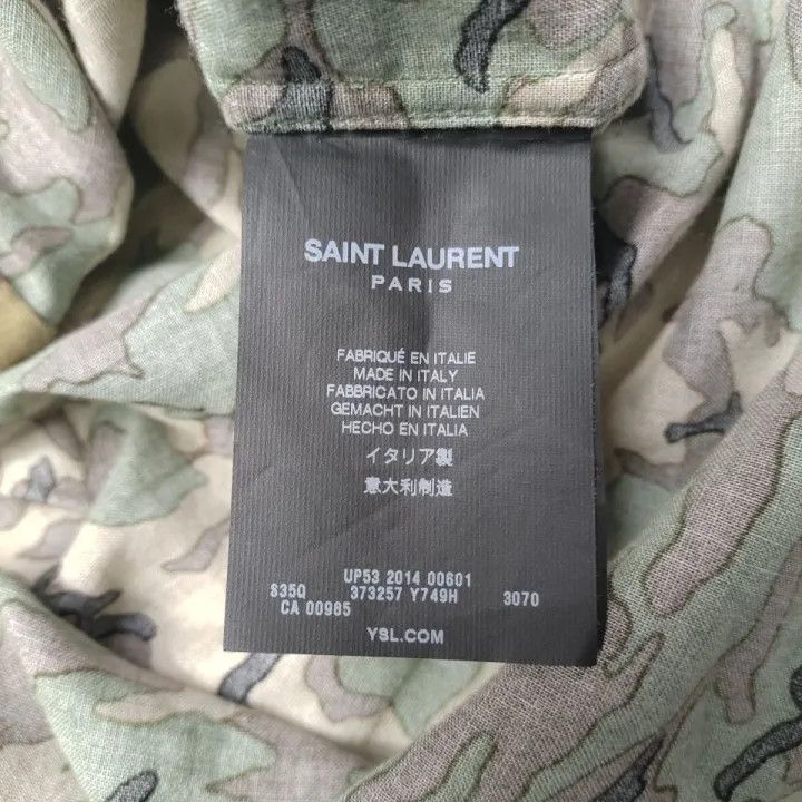Saint Laurent Paris Saint Laurent Camouflage Long Sleeve Shirt Size US M / EU 48-50 / 2 - 5 Thumbnail