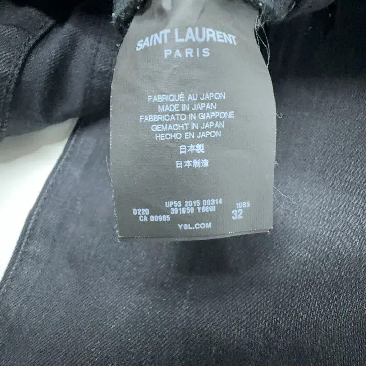 Saint Laurent Paris Yves Saint Laurent Ripped Fashion Denim Pants Size US 32 / EU 48 - 4 Thumbnail