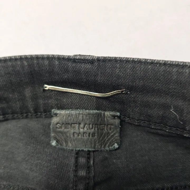 Saint Laurent Paris Yves Saint Laurent Black Jeans Size US 29 - 4 Thumbnail