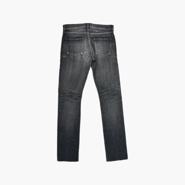 Saint Laurent Paris Saint Laurent Distressed Straight Leg Jeans Size US 30 / EU 46 - 3 Thumbnail