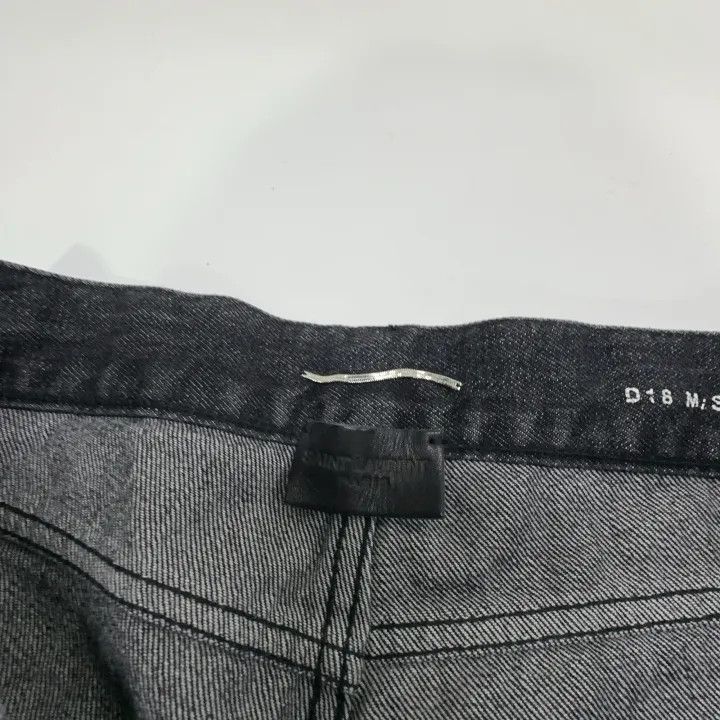 Saint Laurent Paris Saint Laurent Distressed Straight Leg Jeans Size US 30 / EU 46 - 5 Thumbnail