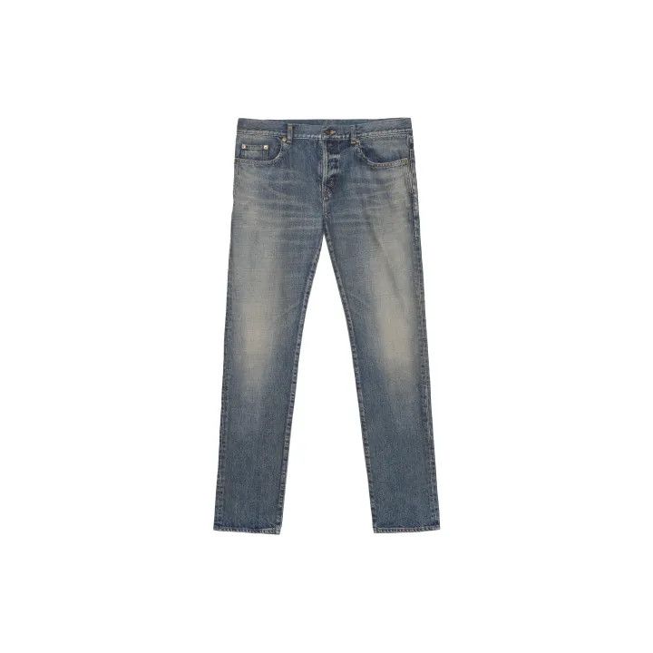 Saint Laurent Paris Saint Laurent Blue Casual Slim Jeans Size US 27 - 2 Thumbnail