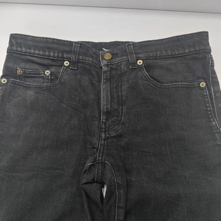 Saint Laurent Paris Saint Laurent Black Fitted Denim Pants for Men Size US 32 / EU 48 - 10 Thumbnail