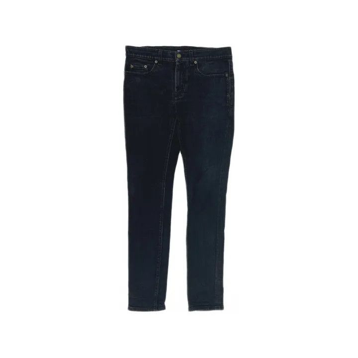 Saint Laurent Paris Saint Laurent Black Fitted Denim Pants for Men Size US 32 / EU 48 - 2 Thumbnail