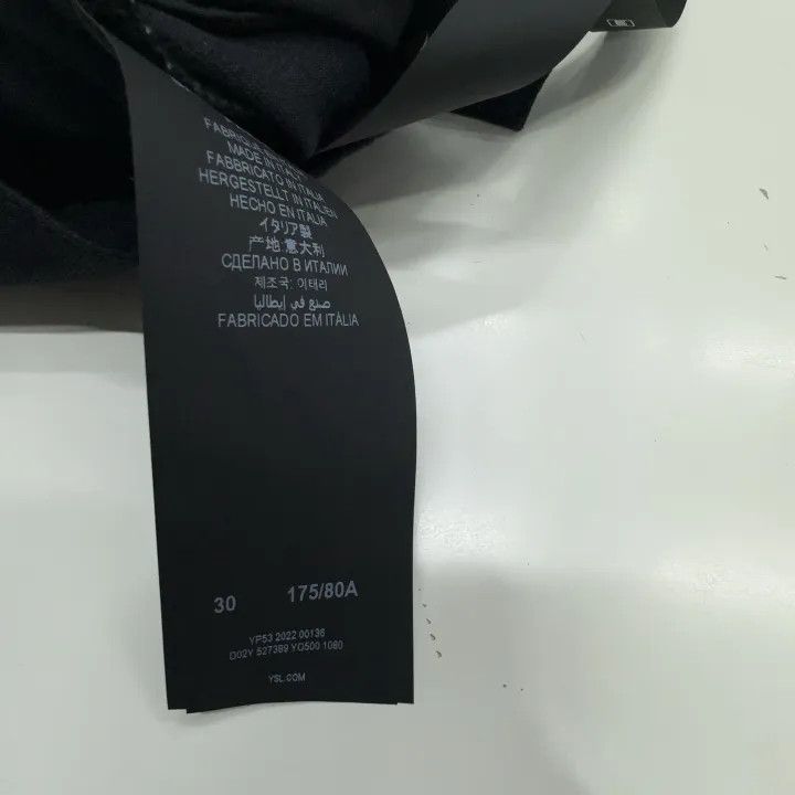 Saint Laurent Paris Saint Laurent Black Fitted Denim Pants Size US 30 / EU 46 - 3 Thumbnail