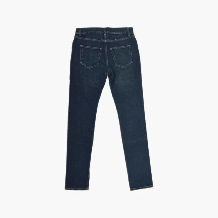 Saint Laurent Paris Yves Saint Laurent Blue Straight-Leg Denim Pants Size US 29 - 3 Thumbnail