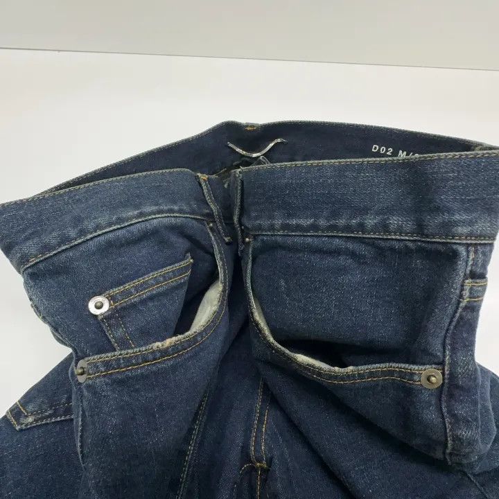Saint Laurent Paris Yves Saint Laurent Blue Straight-Leg Denim Pants Size US 29 - 9 Thumbnail
