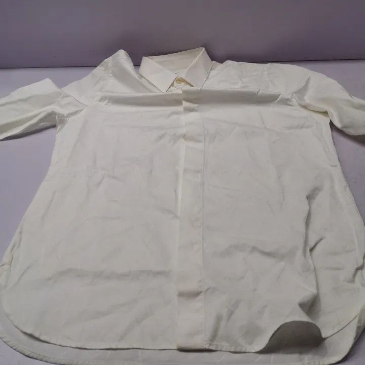 Saint Laurent Paris Yves Saint Laurent White Long Sleeve Shirt Size US M / EU 48-50 / 2 - 9 Thumbnail