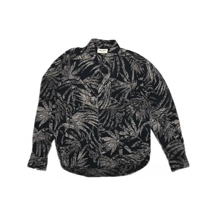 Saint Laurent Paris Saint Laurent Tropical Print Long Sleeve Shirt Size US M / EU 48-50 / 2 - 2 Thumbnail