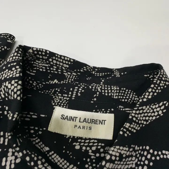 Saint Laurent Paris Saint Laurent Tropical Print Long Sleeve Shirt Size US M / EU 48-50 / 2 - 5 Thumbnail